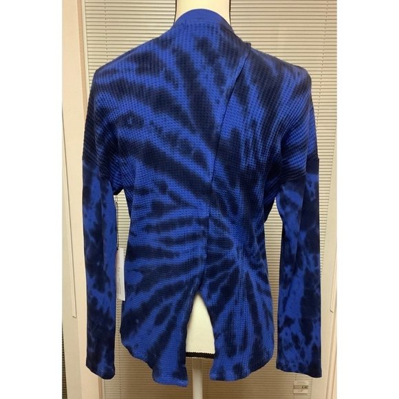 RED HAUTE Blue Waffle Knit Back Slit Top NWT - Picture 2 of 8